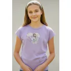 122-128-as lila póló - Frozen - Jégvarázs - H&M