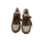 Női 36-os barna-fehér félcipő - ÚJ