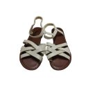 36-os fehér lapos talú szandál - ÚJ