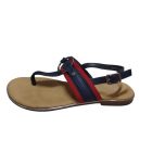 36-os sötékék-piros lapos talpú szandál - Jenny Fairy