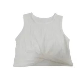 152-158-as fehér magában mintás top - Shein