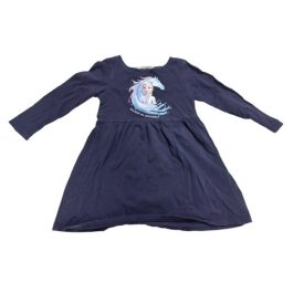   98-104-es sötétkék pamut ruha - Jégvarázs - Frozen - H&M
