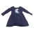 98-104-es sötétkék pamut ruha - Jégvarázs - Frozen - H&M