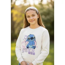 128-as fehér pulóver - Lilo & Stitch