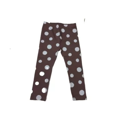 92-es barna-fehér pöttyös leggings, őzike jelmezhez is jó - So Cute - ÚJ