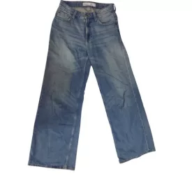 Női XS-es kék bőszárú farmernadrág - Bershka