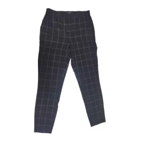 Női XS-es fekete kockás elegáns nadrág - Reserved