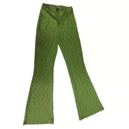 Női S-es zöld trapézszárú retro nadrág - H&M