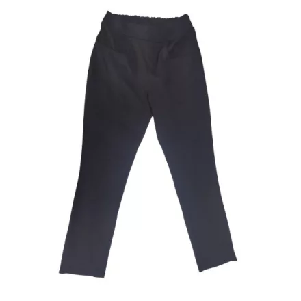 Női S-es fekete gumis derekú elegáns nadrág