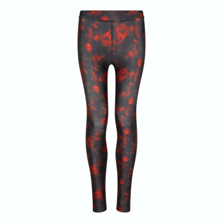 Női XS-es fekete-piros mintás sportnadrág, leggings - Just Cool - ÚJ