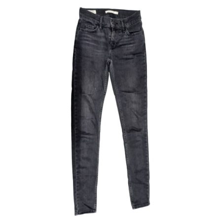 Női 24-es fekete farmernadrág - Levi Strauss & Co 710 Super Skinny