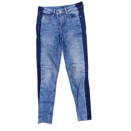 Női 34-es (XS) kék oldalt sötétkék sztreccs farmernadrág - H&M