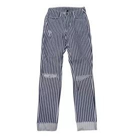   Női 34-es (XS) kék-fehér csíkos szaggatott farmernadrág - H&M