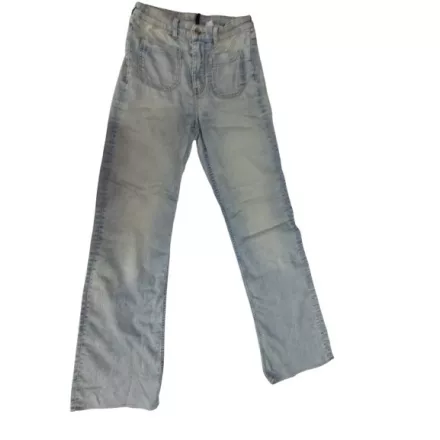 Női M-es világoskék bőszárú farmernadrág - H&M