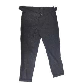   Női M-es szürke öves szövet elegáns nadrág - New Collection