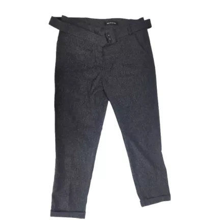 Női M-es szürke öves szövet elegáns nadrág - New Collection
