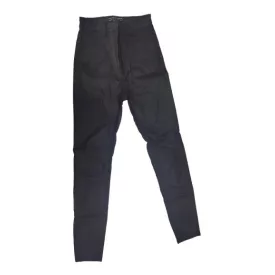   Női M-es fényes fekete magas derekú sztreccs nadrág - Stradivarius Super High Waist
