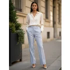 Női M-es világoskék elegáns nadrág - Szöszy Fashion