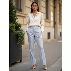 Női M-es világoskék elegáns nadrág - Szöszy Fashion