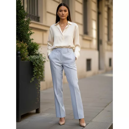 Női M-es világoskék elegáns nadrág - Szöszy Fashion