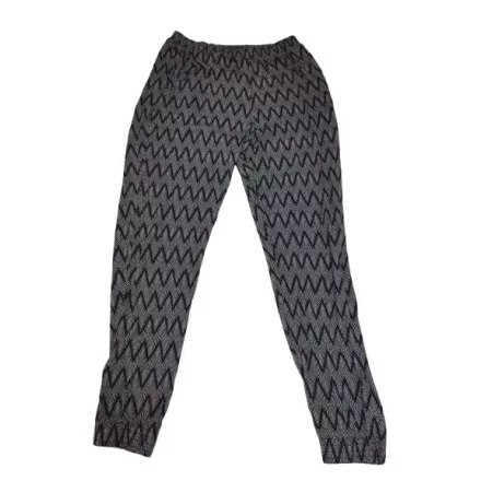 Női M-es fekete mintás puha pamut nadrág - H&M