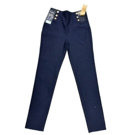 Női M-L-es sötétkék leggings jellegű, feszülős nadrág - M. Sara - ÚJ