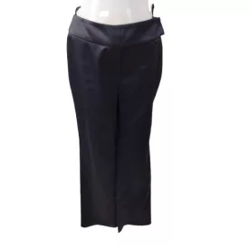 Női M-es fekete fényesebb anyagú elegáns nadrág - C&A