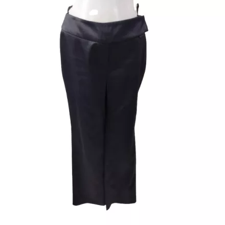 Női M-es fekete fényesebb anyagú elegáns nadrág - C&A