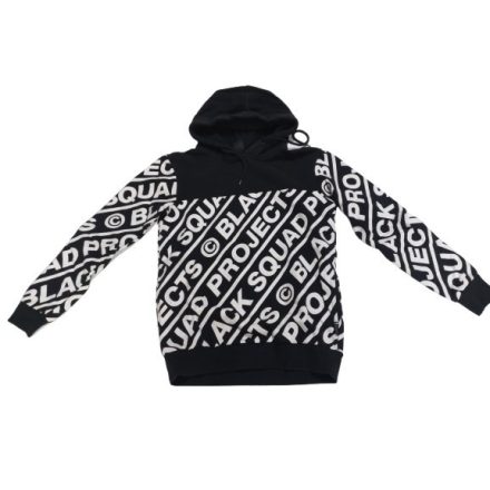 Férfi XS-es fekete feliratos pulóver - Black Squad