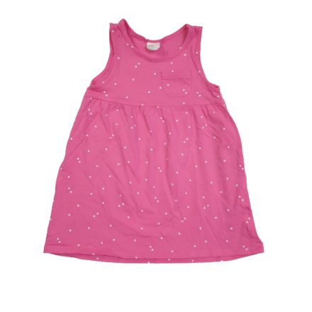 86-os pink szívecskés pamut ruha - H&M