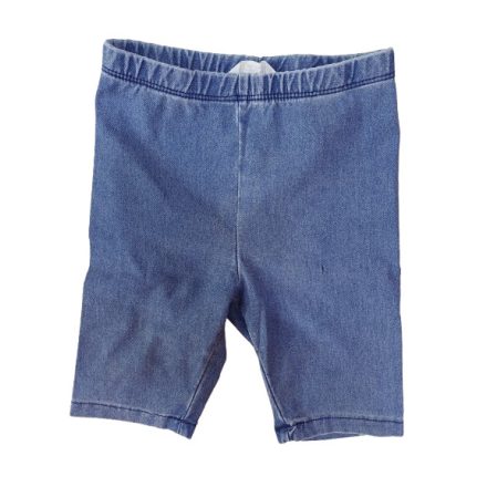 122-es kék puha farmer short, rövidnadrág lánynak - H&M