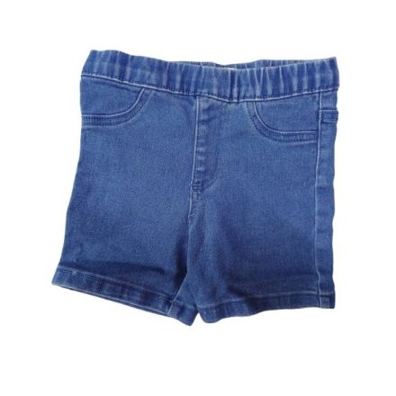 122-es kék puha farmer short, rövidnadrág lánynak - Sinsay