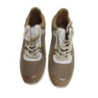 36-os drapp-arany párcucmintás emelt sarkú fűzős félcipő - Graceland