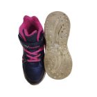 32-es sötétkék-pink villogó talpú magasszárú félcipő - Wink