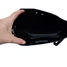 Fekete műbőr női dupla táska szett, ridikül, crossbody - ÚJ (összehúzó része nincs már meg)