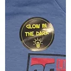98-as kék póló, világít a sötétben - Verdák - ÚJ