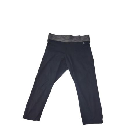 Női XL-es fekete capri, térdig érő sportnadrág, leggings