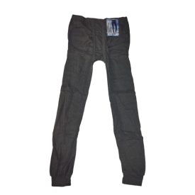   Férfi M-es sötétszürke bordás polárral bélelt slicces jégeralsó, alánadrág - ÚJ