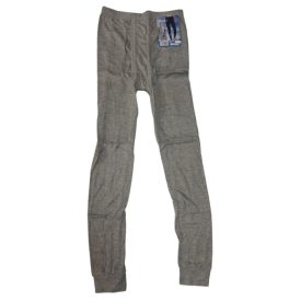   Férfi 4XL-es világosszürke bordás polárral bélelt slicces jégeralsó, alánadrág - ÚJ