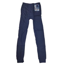   Férfi 3XL-es sötétkék bordás polárral bélelt slicces jégeralsó, alánadrág - ÚJ