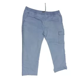   Férfi 5XL-es világoskék kötős puha anyagú farmernadrág - Atlas for Men