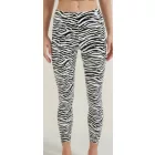 Női L-es zebramintás lakk hatású sztreccs nadrág, leggings, jelmezhez is jó - Tezenis - ÚJ