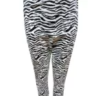 Női L-es zebramintás lakk hatású sztreccs nadrág, leggings, jelmezhez is jó - Tezenis - ÚJ