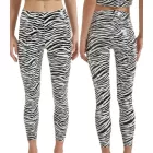 Női L-es zebramintás lakk hatású sztreccs nadrág, leggings, jelmezhez is jó - Tezenis - ÚJ