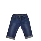Női M-es kék sztreccs farmer térdnadrág - Jeans (28-as méret)