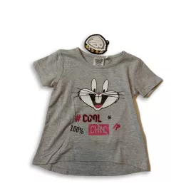   110-es szürke lány póló - Tapsi Hapsi - Looney Tunes - ÚJ