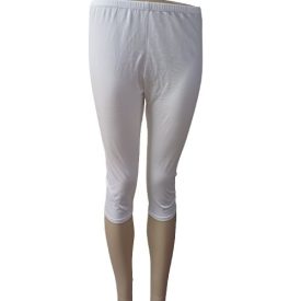 Női XL-es fehér térdig érő, capri leggings - ÚJ