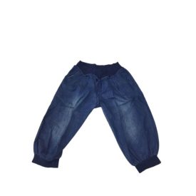   Női XXL-es sötétkék puha anyagú farmer térdnadrág - Miss Grace