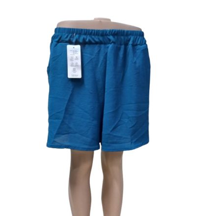 Női 4-5XL-es türkizkék laza rövidnadrág - Új