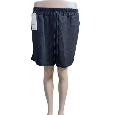 Női L-XL-es fekete laza rövidnadrág - Új